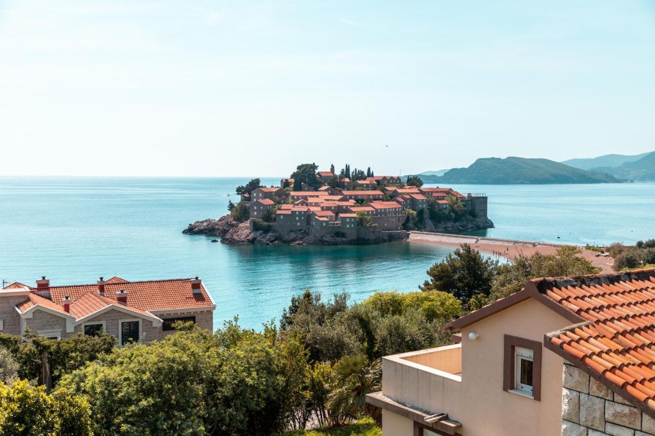 Sun Rose Apartments Sveti Stefan Kültér fotó