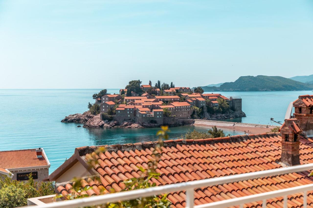 Sun Rose Apartments Sveti Stefan Kültér fotó