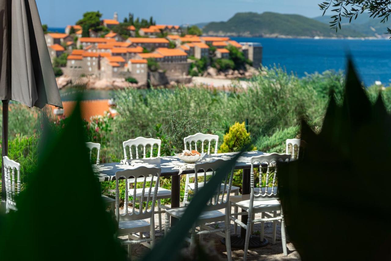 Sun Rose Apartments Sveti Stefan Kültér fotó