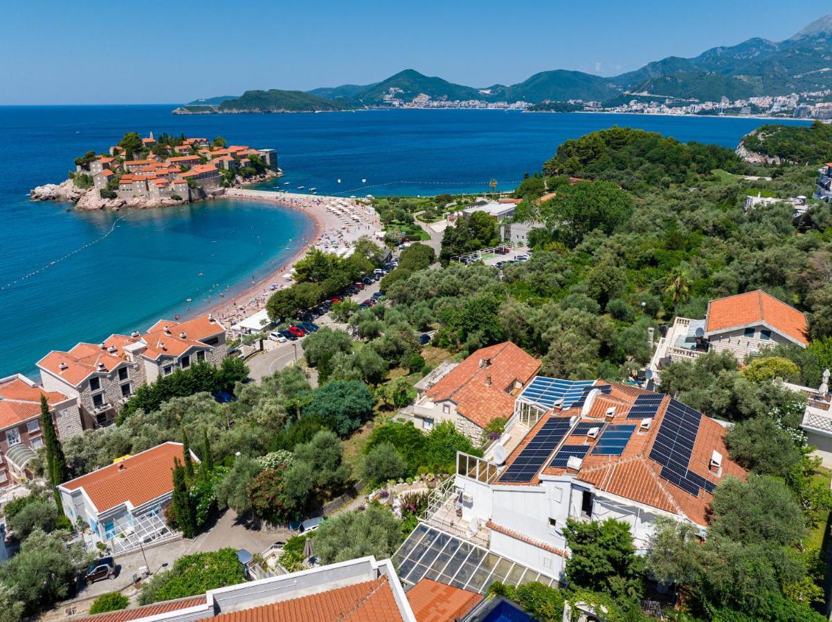 Sun Rose Apartments Sveti Stefan Kültér fotó