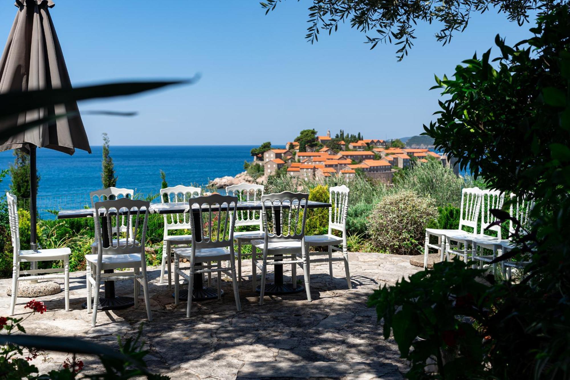 Sun Rose Apartments Sveti Stefan Kültér fotó